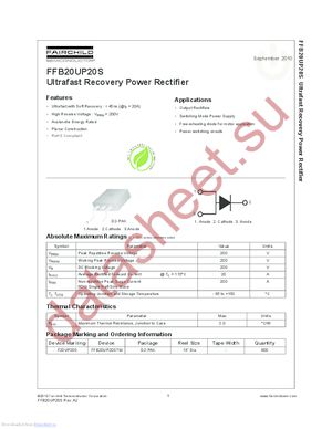 FFB20UP20S datasheet  