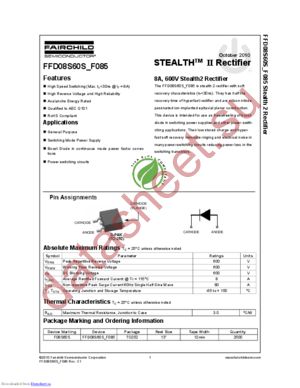 FFD08S60S datasheet  