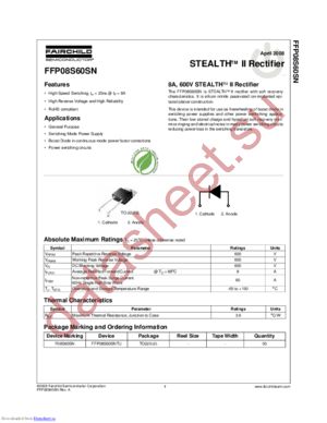 FFP08S60SN datasheet  