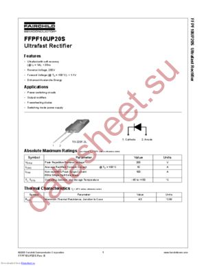 FFPF10UP20STU_NL datasheet  