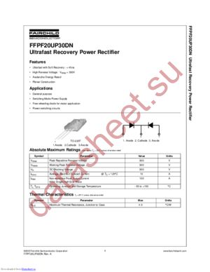 FFPF20UP30DN datasheet  