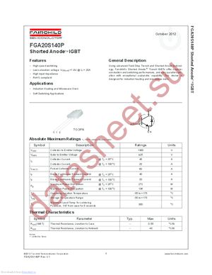 FGA20S140P datasheet  