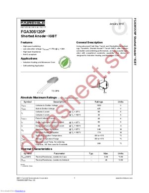 FGA30S120P datasheet  