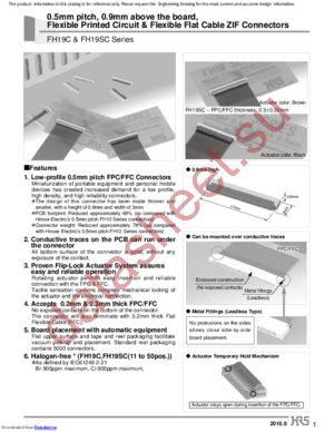 FH19C-15S-0.5SH(10) datasheet  