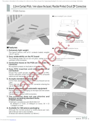 FH26-57S-0.3SHW(15) datasheet  