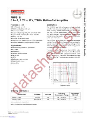 fhp3131 datasheet  