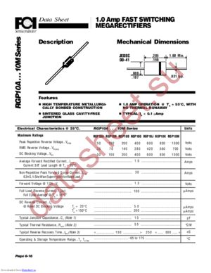 RGP10A...10M datasheet  