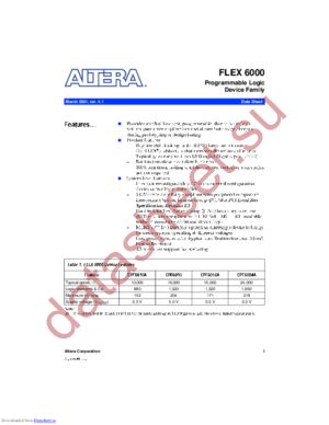 FLEX6000 datasheet  