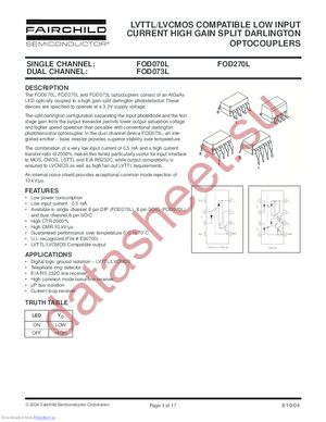 FOD070LR2 datasheet  