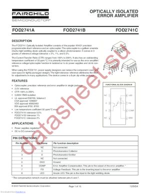 FOD2741BSDV datasheet  