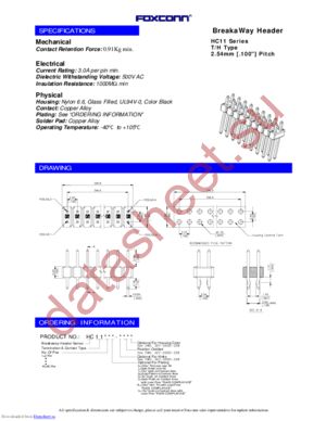 HC1107V-P8 datasheet  