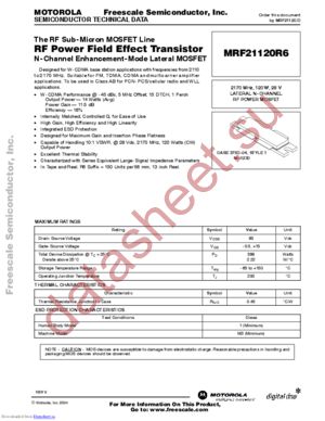 MRF21120R6 datasheet  