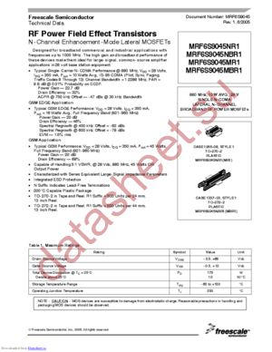 MRF6S9045 datasheet  