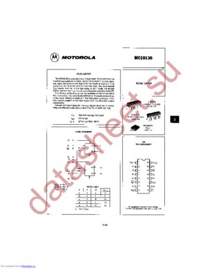 MC10130 datasheet  