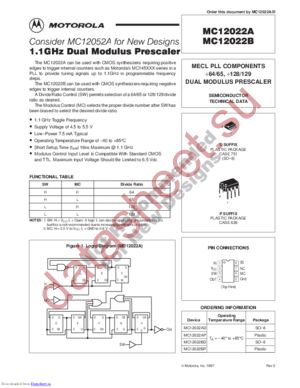 MC12022A datasheet  