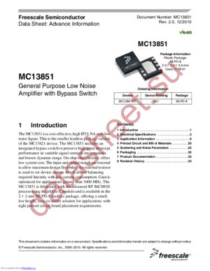 MC13851EPR2 datasheet  