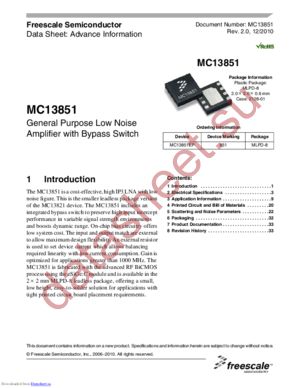 MC13851-1960EVK datasheet  