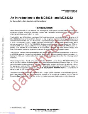 MC68336ACFT25 datasheet  