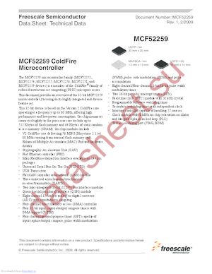 MCF52252 datasheet  