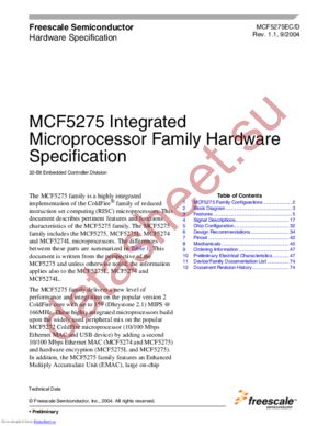 mcf5274l datasheet  