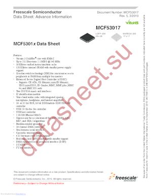 MCF53010 datasheet  