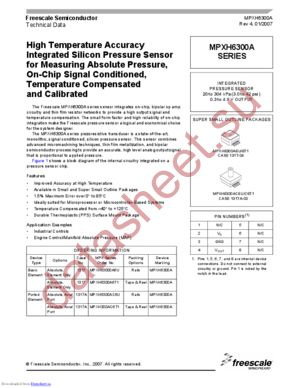 MPXH300AC6T1 datasheet  