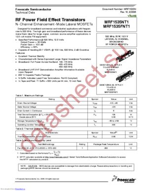 MRF1535N datasheet  