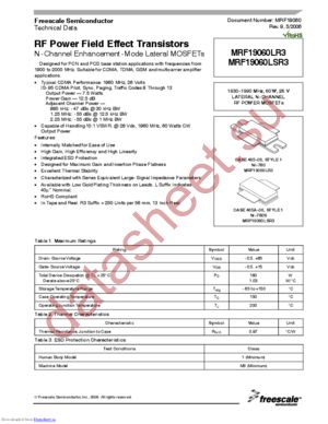 MRF19060LSR3 datasheet  