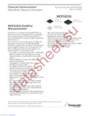 MCF5223X datasheet  