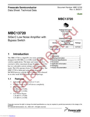 MBC13720-1900EVK datasheet  