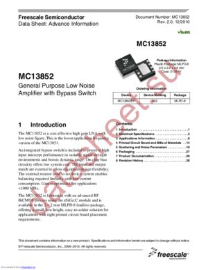 MC13852EPR2 datasheet  