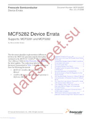 MCF5282CVM80 datasheet  