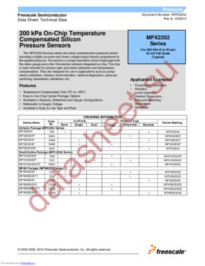 MPXV2202DPT1 datasheet  