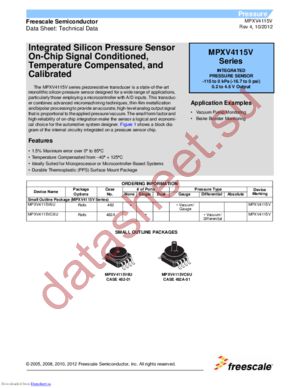 MPXV4115VC6U datasheet  