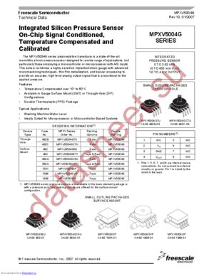 MPXV5004G_07 datasheet  