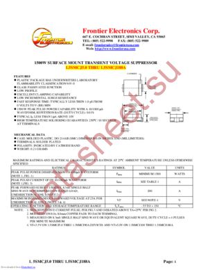 1.5SMCJ188A datasheet  