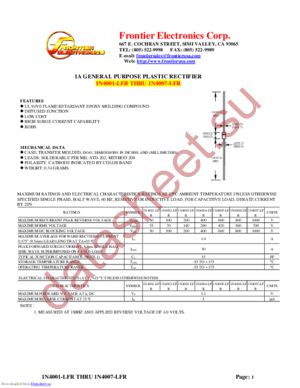 1N4001-LFR datasheet  