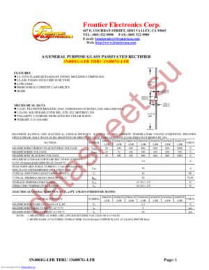 1N4001G-LFR datasheet  