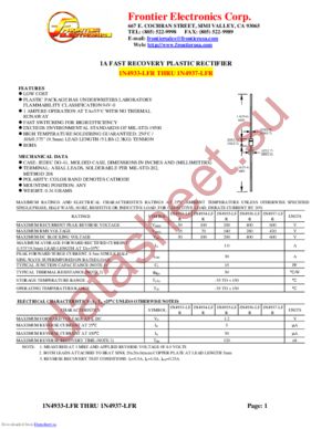 1N4937-LFR datasheet  