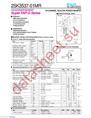 2SK3537-01MR datasheet  