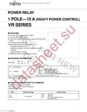 VR-18 datasheet  