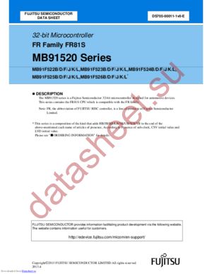 MB91F525DJBPMC datasheet  