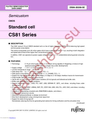 CS81 datasheet  