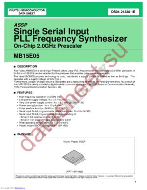 MB15E05 datasheet  