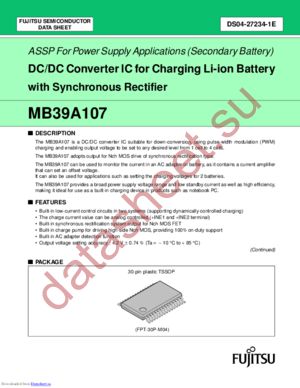 MB39A107PFT datasheet  