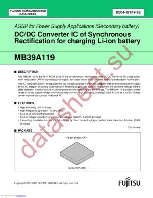 MB39A119 datasheet  