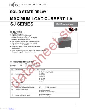 SJ-12D01 datasheet  