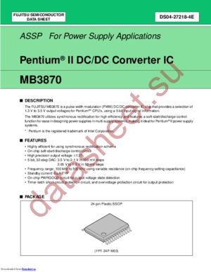 MB3870-PFV-G-BND datasheet  