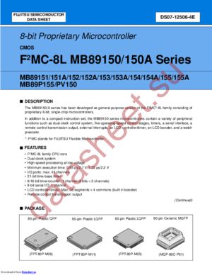 MB95PV150 datasheet  