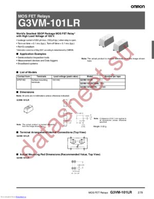 G3VM-101LRTR05 datasheet  